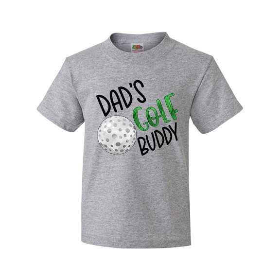Inktastic Dad's Golf Buddy with Golf Ball Youth T-Shirt