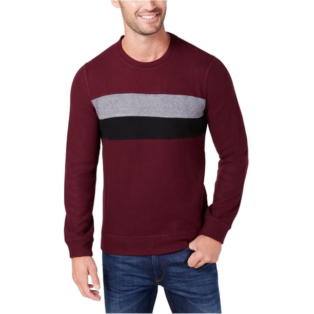 Sudadera de punto Kenneth Cole para hombre color rojo grande