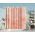 Coral Shower Curtain Peach Colored Marble Shower Curtains for Bathroom