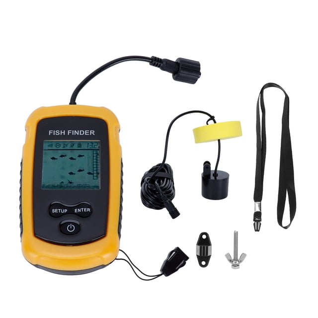 QIILU Sonar Fish Finder Portable Fish Detector Lcd Display With Backlight For Boat Fishing Kayak Fishing For Sea Fishing Ice Fishing