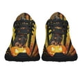 thumbnail image 5 of Dachshund Halloween Pumpkin America Shoes Sneakers Black Size 13, 5 of 7
