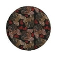 thumbnail image 2 of Gaeub Hearts and French Bulldog 14-17in Tire Cover, Spare Tire Cover, for Camper Caravan, Trailer, Car, Truck, SUV, Jeep - 15 inch, 2 of 9