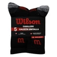 thumbnail image 1 of Calcetas Wilson para Hombre, 5 Pares Negro Unitalla, 1 of 4