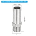 thumbnail image 2 of Uxcell 4/5" Hose Barb x 1/2" NPT Thread 304 Stainless Steel Barb Hose Fittings, 2 Pack, 2 of 6