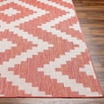 thumbnail image 6 of BoutiqueRugs Anke Bohemian, Transitional Runner Rug - Outdoor Safe - Lambswool, Brown, Dark Coral - 2'7" x 7'3" Runner, 6 of 9