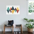 thumbnail image 2 of Art.com Mod Triangles II Retro Art Print by Michael Mullan, 36" x 24", 2 of 3