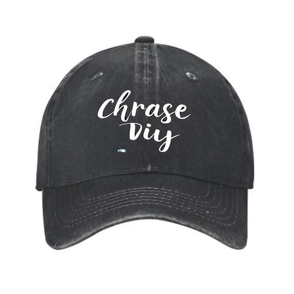 Vintage Cotton Washed Distressed Baseball Cap - Stylish Golf Dad Hat for Men & Women with Cursive ' Chrase DIY ' Text and Flag Design