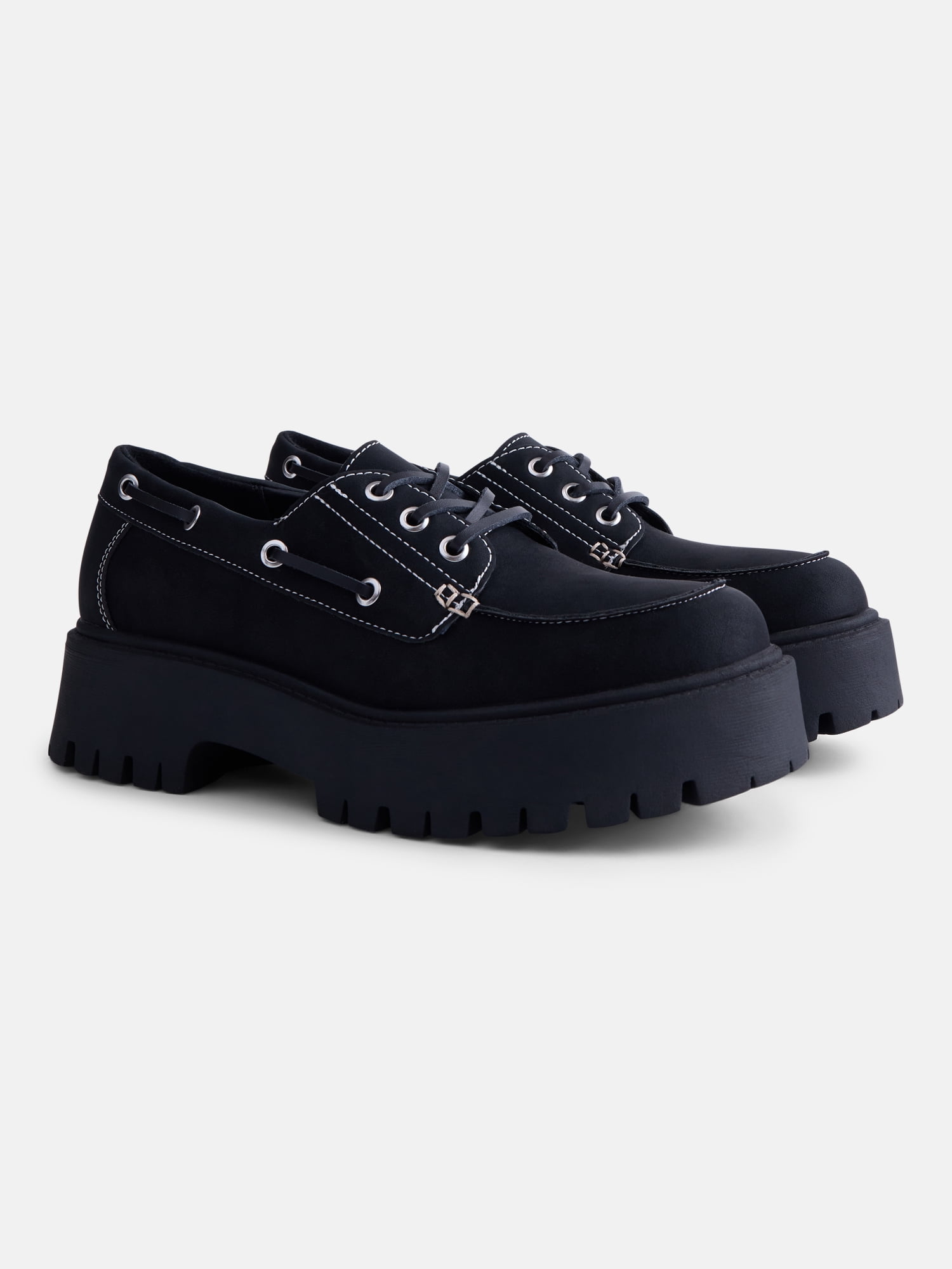 No Boundaries Women's Platform Boat Shoes