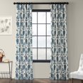 thumbnail image 2 of Duchess Blue Printed Cotton Twill Curtain (1 Panel), Duchess Blue, 50W X 120L, 2 of 6