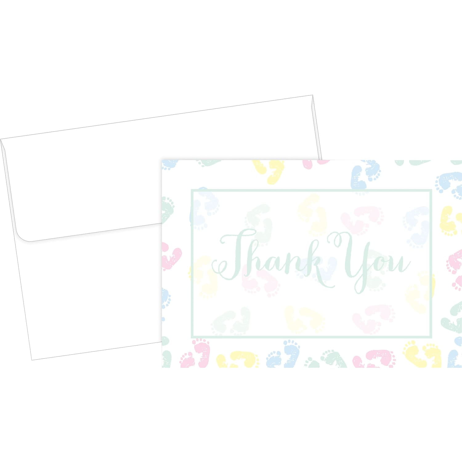 Great Papers! Baby Feet Thank You Cards 24/Pack 2013315