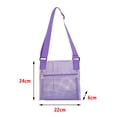 thumbnail image 3 of Panxico Home Textile Storage Children's Beach Shell Tool Storage Bag Shoulder Mesh Tote Bag Beach Bag Purple, 3 of 5