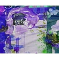 thumbnail image 4 of oneOone Polyester Lycra Purplish Blue Fabric Check & Flower Watercolor Craft Projects Decor Fabric Printed By The Yard 56 Inch Wide, 4 of 4