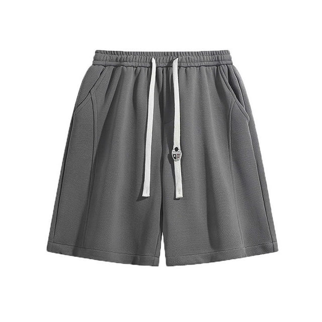 KIHOUT Mens Athletic Running Shorts, Elastic Beach Gym Workout Drawstring Shorts for Men with Pockets