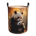 thumbnail image 6 of Picia Maple Forest Panda Large Laundry Basket, Waterproof, Freestanding Laundry Hamper, Collapsible Tall Clothes Hamper with Extended Handles-Medium, 6 of 8