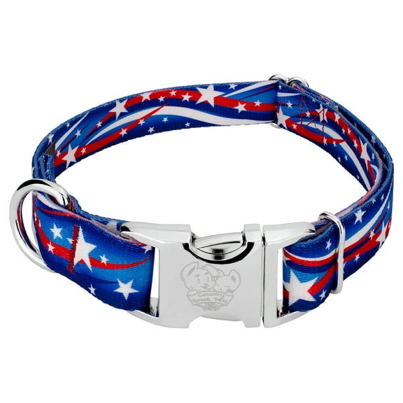 Country Brook Petz® Premium Star Spangled Dog Collar, Extra Large