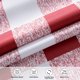 thumbnail image 5 of Cortinas DriftAway 160x160 cm Cuadro Vichy Rojo y Blanco Opacas, 5 of 8
