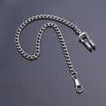 thumbnail image 4 of Classic Silver Plated Pocket Watch Chain key Chain, 4 of 8