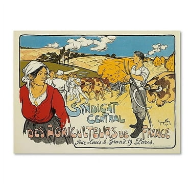 Trademark Fine Art "Syndicat Central des Agriculteurs" Canvas Art by George Fay