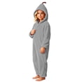 thumbnail image 4 of BRGZLK Halloween Pumpkin Onesie for Boys Girls 2026 Trendy Cute Long Sleeve Flannel Soft Cozy Plush Hooded Jumpsuit Winter Warm Fuzzy One Piece Jumpsuits Gray 14-15 Years, 4 of 7