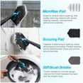 thumbnail image 4 of Amiluo Shower Cleaning Brush with 50.4'' Long Handle, Fixable Shower Scrubber for Cleaning, Adjustable Long Handled Scrub Brush for Shower/Bathroom（White-1), 4 of 7
