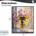 thumbnail image 4 of Stupell Industries Contemporary Pink Flowers in Sunlit Vase Black Framed Giclee Art, 11 x 14, by Creative Studio, 4 of 8