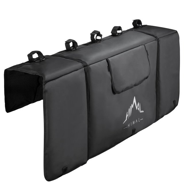 Himal Outdoors Almohadilla para portón trasero para bicicleta de montaña, almohadilla de protección para portón trasero con bolsillos para herramientas, se adapta a la mayoría de los camiones que tran