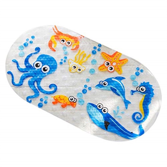 supvox non slip tub kids bath mat slip resistant bathroom floor bathtub