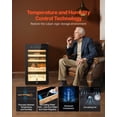 thumbnail image 3 of VEVOR Electric Humidor, 70L, 400 Counts Electric Cigar Humidor Cabinet with Compressor Cooling, Constant Humidity & Temperature Control, Spanish Cedar Wood Shelves & Drawers, 4 Layers, for Household, 3 of 9