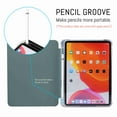 thumbnail image 4 of Dteck Magnetic Case for iPad Air 10.9 5th 2022 Released & iPad Air 4th 2020 (10.9 Inch) Ultra Slim Smart Auto Sleep/Wake Cover Tri-fold Stand With Pencil Holder Clear Back Cover, Darkgreen, 4 of 5