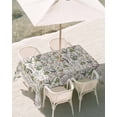 thumbnail image 3 of 54x80 Inch Outdoor Tablecloth with Umbrella Hole Zipper Rectangle Botanical Rectangular Tablecloths Outside Waterproof Vintage Floral Wildflower Country Leaf Plant Patio Table Cover for Picnic Party, 3 of 8