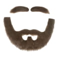 thumbnail image 2 of Accesorios de barba falsa, divertidos y novedosos bigotes falsos para Halloween, festivales, fiestas y óperas. marrón, 2 of 9