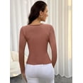 thumbnail image 3 of Sueter Mujer Canalé Moda Sweater Dama Abrigo Ligero Blusa LOLE Sueter, 3 of 3