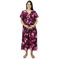 thumbnail image 6 of Bimba Kaftan Front Buttons Maternity Night Wear Printed Hospital Delivery Gown, 6 of 7