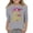 Grey, variant on Hiijoy Toddler Girls Graduation T-Shirt Children's 3/4 Sleeve Crew Neck T Shirt, Sizes 3-13