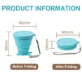 thumbnail image 2 of 3pcs Collapsible Coffee Cups for Travel- Silicone Folding Camping Cup Sport Bottle with Lids, 2 of 5