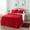 Red, variant on JML Queen Ruffle Skirt Bedspread Set 4 Piece, Pintuck Coverlet with Shams and Area Rugs