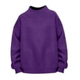 thumbnail image 4 of Womens Oversized Sweatshirts Turtleneck Pullover Long Sleeve No Hood Tops Fall Fashion Outfits 2025 Clothes Dark Purple S, 4 of 6