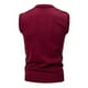 thumbnail image 3 of Chaqueta de Punto con Cuello en V de los Hombres, Blusa Casual de Patrón de Tartán de Coincidencia de Color con Estiramiento Ligero para el Uso Diario Y los Deportes, Moda de Otoño, 3 of 3