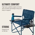 thumbnail image 3 of Flex 'N Go Outdoor Folding Chair for Camping with 2 Tables, Sapphire, 3 of 10