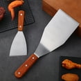 thumbnail image 3 of Miangastore Wood and Stainless Steel Spatulas for Kitchen Use Durable Reliable Easy to Clean Versatile 2 Pcs, 3 of 8