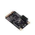 thumbnail image 1 of IOCrest SI-MPE40150 2 Port SATA III Full Height MiniPCIE Controller Card, 1 of 4