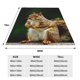 thumbnail image 3 of Balery Squirrels Eating Peanuts On The Tree Manta de Felpa Suave y Acogedora – Cobija de Franela Aterciopelada para Cama, Lavable y Cálida para Sofá, Mascotas, Transpirable-50"x40", 3 of 7