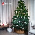 thumbnail image 2 of Tree Nest Christmas Live/Artificial Christmas Plastic Weaved Basket Design Tree Stand Collar Skirt Decoration, Brown, Large, 2 of 6