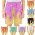 thumbnail image 2 of Abcomgle Swimming Trunks for Boys Size 8-10 Quick Dry Toddler Beach Shorts Cute Ice Cream Drip Graphic Ice Cream Boys Swim Trunks Kids Summer Drawstring Athletic Youth Boys Swim Trunks 5-6 Years,Blue, 2 of 6