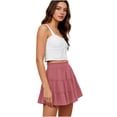 thumbnail image 5 of Qiyinn Womens Summer Flowy Mini Skorts Skirts Casual High Waisted Ruffle Tiered A Line Short Skirt with Pockets, 5 of 5