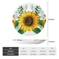 thumbnail image 2 of Balery Sunflowers (2) Print Bone China Decorative Plate Ceramic Dinner Plates Art Crafts with Display Stand-6in, 2 of 6
