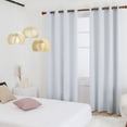 thumbnail image 3 of Deconovo Blackout Curtains, Thermal Insulated, Room Darkening Drapes for Bedroom, Living Room, Hotel, 55Wx84L inch, Star White, 2 Panels, 3 of 7