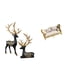 thumbnail image 1 of Figura De Ciervo De Resina De Alce Y Reno, Escultura Animal Para Casa De Muñecas, Sofá De Madera En Miniatura, Artesanía, Muebles De Simulación, Decoración De Mesa Para Inauguración De La, 1 of 8