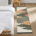 thumbnail image 3 of Yayeee Runner Rug for Bedroom 2'x6' Machine Washable Hallway Non Slip Mat, Brown Christmas Trees, 3 of 8