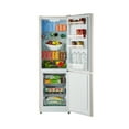 thumbnail image 5 of iio 24" 11 Cu Ft Bottom Freezer Retro Refrigerator, Fridge for Bedroom, Multiflow 360°, Small Mini Ice Cube Tray, 1 Fruit container, LED, Dorm RV Office Beverage Quiet Compressor, Cream (Right Hinge), 5 of 11